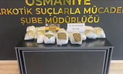 Osmaniye’de hafif ticari araçta 12 kilo skunk ele geçirildi