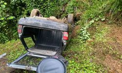 Rize’de freni patlayan Tofaş takla attı: 3 yaralı