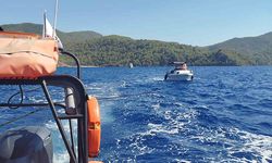 Şeytan adası açıklarında sürüklenen tekne kurtarıldı