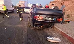 Siirt’te otomobil takla attı: 1 yaralı
