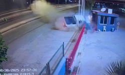 Şırnak’ta 1 kişinin yaralandığı kaza güvenlik kamerasına yansıdı