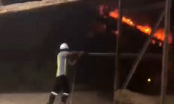Tarımsal atıklardan enerji üretilen fabrikada çıkan yangın söndürüldü