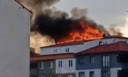 Tekirdağ’da çatı katında yangın