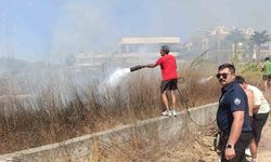 Villaları tehdit eden yangına ilk müdahale otel personeli ve müşterinden geldi