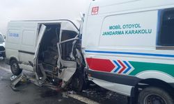 Jandarma aracına minibüs çarptı: 2 jandarma şehit oldu