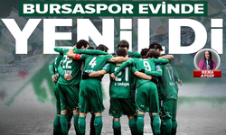 Bursaspor ilk mağlubiyetini aldı