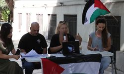 Atina'da Küresel Sumud Filosu'na yapılan saldırıya ilişkin basın toplantısı düzenlendi
