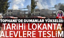 Bursa Tophane’de korkutan yangın! Kebapçı dumanlara teslim oldu