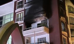 Apartmandan alevler yükseldi