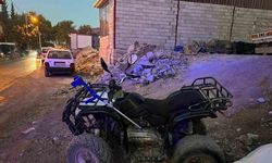 Adıyaman’da devrilen ATV’nin sürücüsü yaralandı