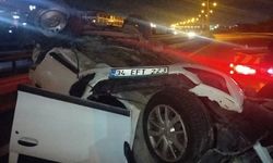 Arkadan çarptığı otomobil takla attı: 4 yaralı