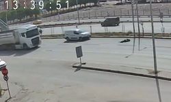 Bandırma’da kamyonun çarptığı yaşlı adam metrelerce savruldu
