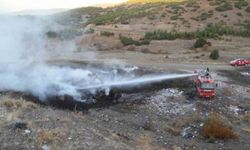 Beyşehir’de ormanlık alan içerisinde çıkan yangın paniğe neden oldu