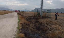 Burdur’da arazi yangını