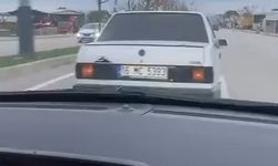 Bursa’da bir otomobil tartıştığı sürücünün önünü kesti