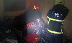 Evde çıkan yangında 1 kişi dumandan etkilendi