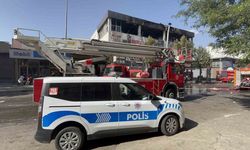 Gaziantep’te iş yerinde çıkan yangını itfaiye söndürdü