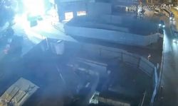 Gebze’deki binanın yıkılma anı kamerada