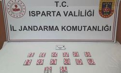 Isparta’da yol kontrolünde durdurulan araçta uyuşturucu hap ele geçirildi