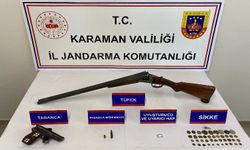 Karaman’da tarihi eser ve ruhsatsız silah ele geçirildi: 7 tutuklama