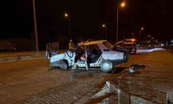 Karapınar’da tır ile otomobil çarpıştı: 2 yaralı