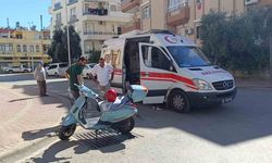 Kazada yaralanan motosikletli ilk yardım sonrası hastaneye gitmek istemedi