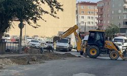 Kazı yapan kepçe doğal gaz borusunu patlattı