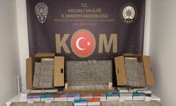 Kocaeli’de 41 bin 880 adet dolu makaron ele geçirildi