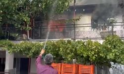 Manisa’da ev yangını