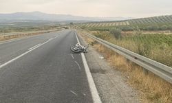 Manisa’da motosiklet kazası: 21 yaşındaki sürücü ağır yaralı