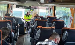 Manisa’da otobüslerde emniyet kemeri denetimi