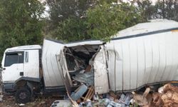 Mersin’de kamyon kazası : 2 yaralı