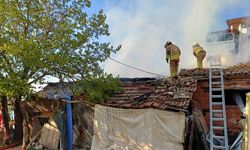Metruk binada çıkan yangın korkuttu