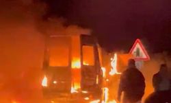 Milas’ta minibüs küle döndü