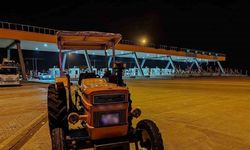 Otoyolda traktörle seyir halindeki sürücüye ceza