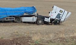 Şarampole yuvarlandı, burnu bile kanamadan kurtuldu