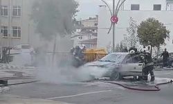 Seyir halindeki otomobilin motorunda yangın