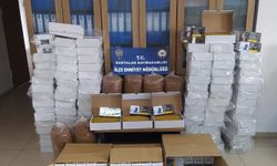 Siirt’te 140 kilo tütün ve 30 bin makaron ele geçirildi