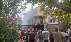 Sinop’ta ev yangını: Tüpün patlama anı kamerada