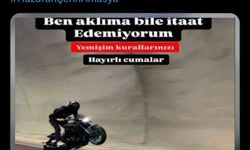 Tehlikeli motosiklet kullandığı görüntüleri ‘Yemişim kurallarınızı’ notuyla paylaştı, "Gereği yapıldı"