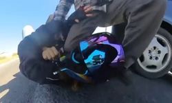 Trafikteki tartışmada kız arkadaşını darbeden sürücüyü takip edip dövdü