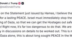 Trump, Hamas’ın ateşkes planını kısmen kabul etmesini değerlendirdi: "Açıklamalarına bakılırsa, kalıcı bir barışa hazır olduklarına inanıyorum"