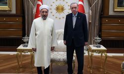 Cumhurbaşkanı Erdoğan, Diyanet İşleri Başkanı Arpaguş'u kabul etti