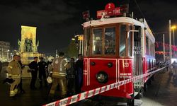 Nostaljik tramvayda yangın