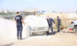 Bursa'da otobüs şoförlerine yangın söndürme eğitimi