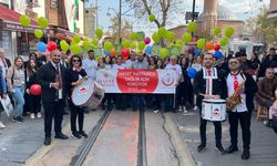 Sağlık çalışanları diyabete dikkat çekmek için yürüdü