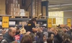 Bursa'da süpermarkette kampanya izdihama yol açtı
