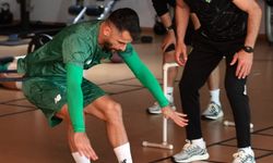 Bursaspor sabah antrenmanında kuvvet çalıştı