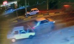 2 kişinin yaralandığı kazanın güvenlik kamera kaydı ortaya çıktı