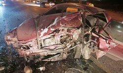 Amasya’da iki otomobil kafa kafaya çarpıştı: 4 yaralı